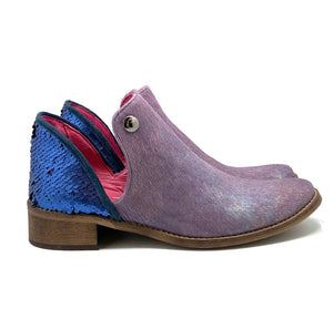 Chanii B - "Zippette" Purple Pony - Ankle Boot