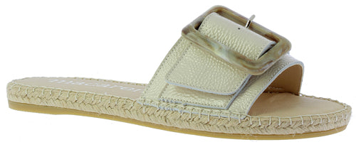 Macarena "Plya199" TWhite patent open toe sandal