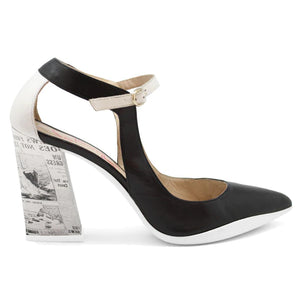 Chanii B "Pointure" Black/White Newsprint - High Heel