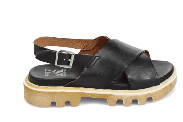 Miz Mooz "Pacific" Black - Platform Sandal