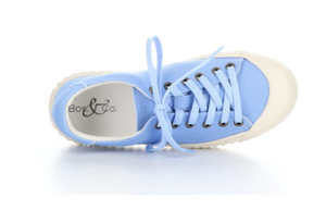 Bos & Co "Chaya" Blue canvas sneaker