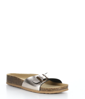 Bos & Co "Past" Gold leather cork sandal