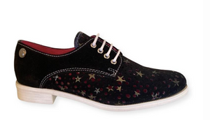 Chanii B "Cordon" Black/white lace up with star perf