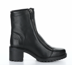 Bos&Co. "Ingle" Black Leather - Ankle Boot waterproof warm lined