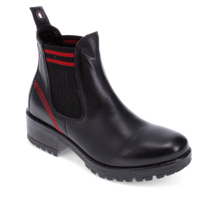 Bueno "Florida" Black/Red - Ankle Boot