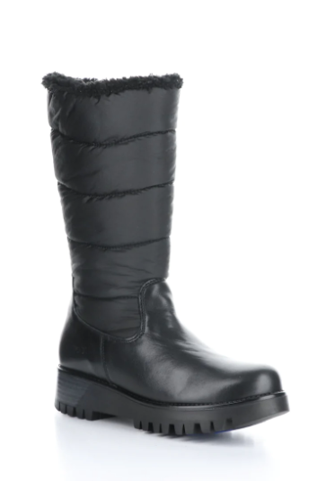 Bos & Co "Grason" Black tall quilted waterproof boot Warm lined up to -25