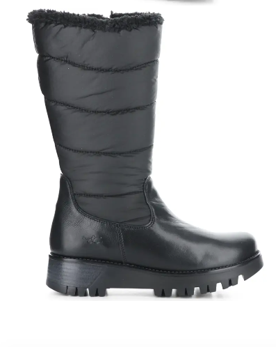 Bos & Co "Grason" Black tall quilted waterproof boot Warm lined up to -25