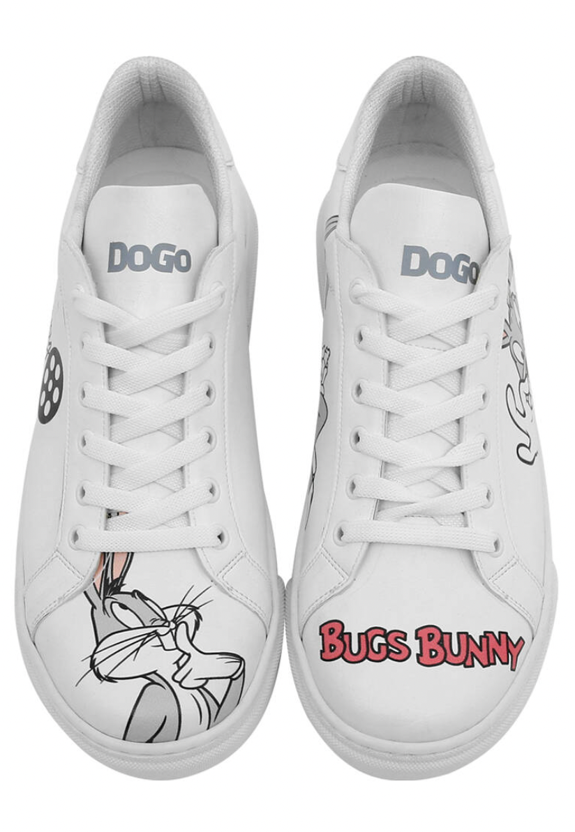 Dogo "Ace" What's up Bugs" White Sneaker