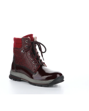 Bos N Co "Gift" Red Patent Waterproof Hiker