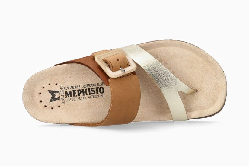 Mephisto "Madeline" Tan/Silver - Sandal