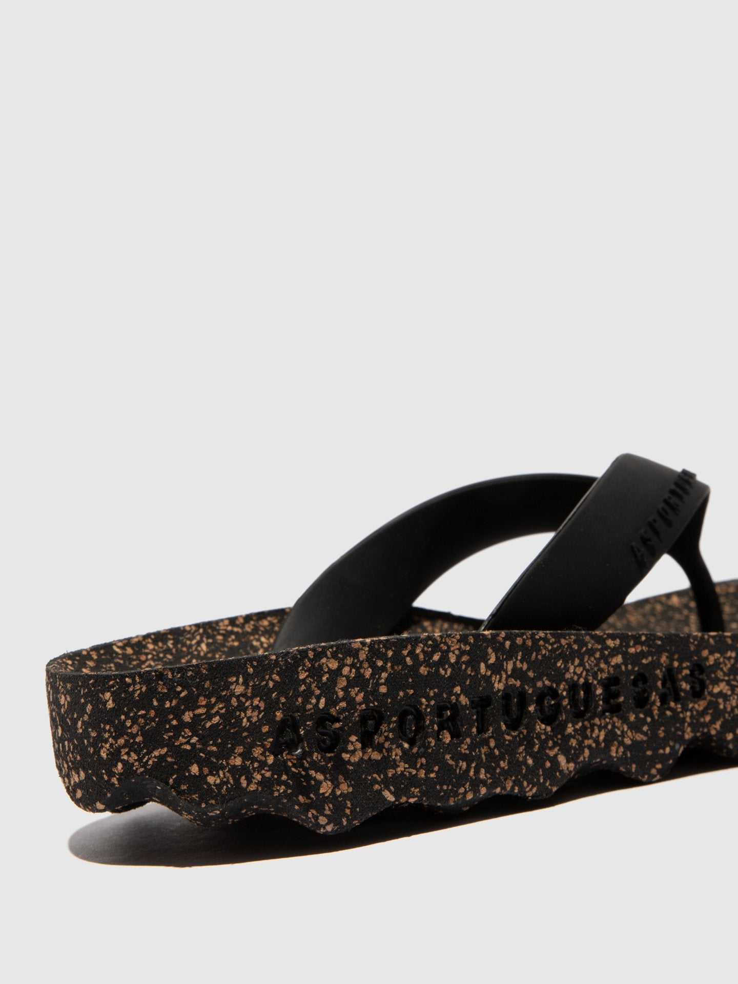 Asportuguesas "FEEL" Black flip flop sandal