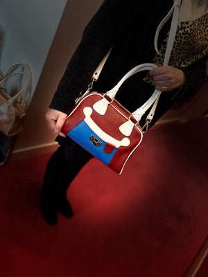 Chanii B "Happy" Red/Blue/White - Handbag