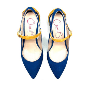 Chanii B "La La" Yellow/Blue Mosaic - Pump