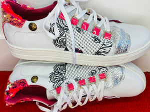 Chanii B "Skate" White Pink/Betty Sneaker