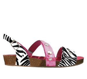 Chanii B "Je Chante" Zeb/Fuchsia Sandal