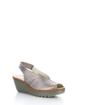 Fly London "Yeay" Bronze/tan  peep toe sandal