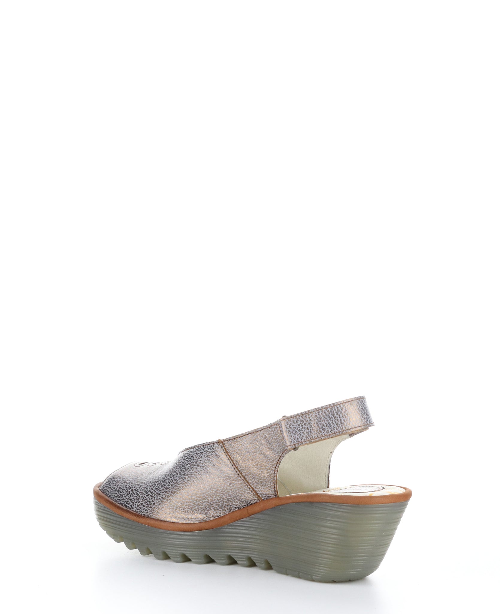 Fly London "Yeay" Bronze/tan  peep toe sandal