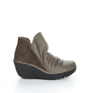Fly London Yip grey boot available at Shoe Muse