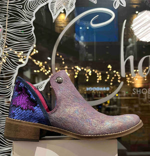 Chanii B - "Zippette" Purple Pony - Ankle Boot